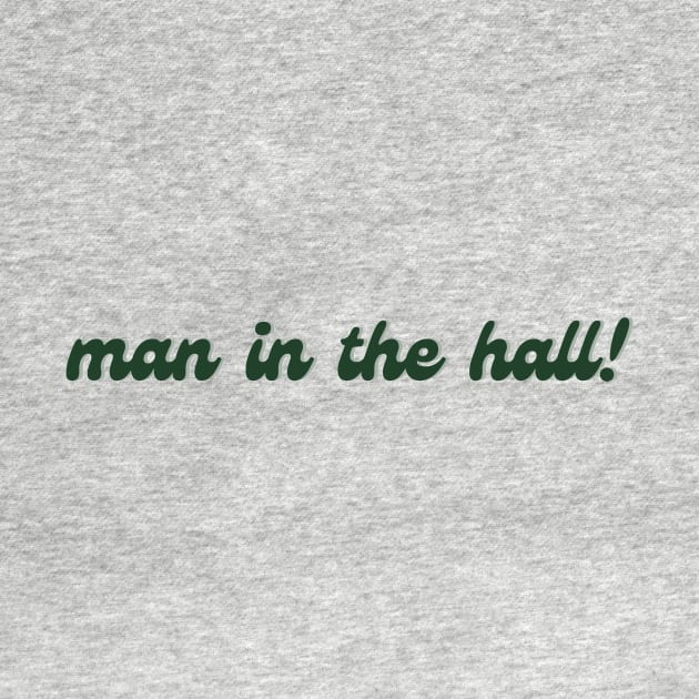 Man in the hall! Franciscan university retro lettering by opptop